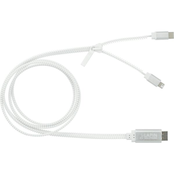Zipper 3-in-1 Charging Cable Thumbnail
