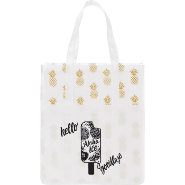 Pineapple Laminated Grocery Tote Thumbnail
